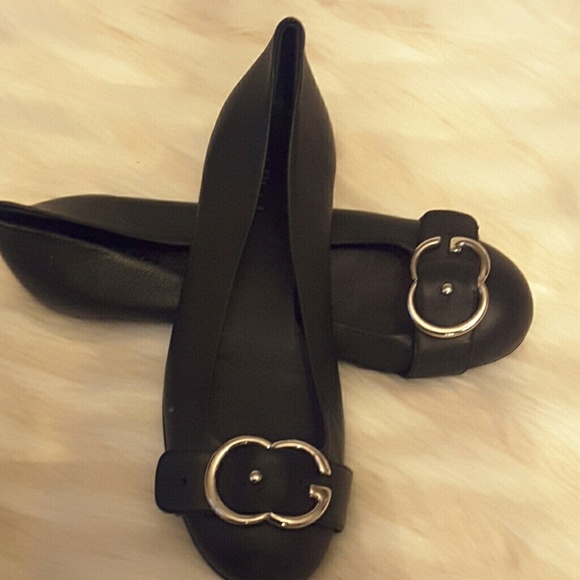 Authentic Gucci Sachalin blk flats with silv logo - Picture 4 of 8